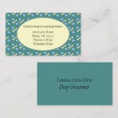 犬の骨と前足の名刺 名刺 (正面/裏面)