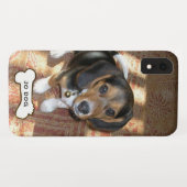 犬の骨のカスタム写真の名前がかわいい Case-Mate iPhoneケース (裏面(横))