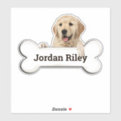 犬の骨のゴールデンレトリバー シール (シート)