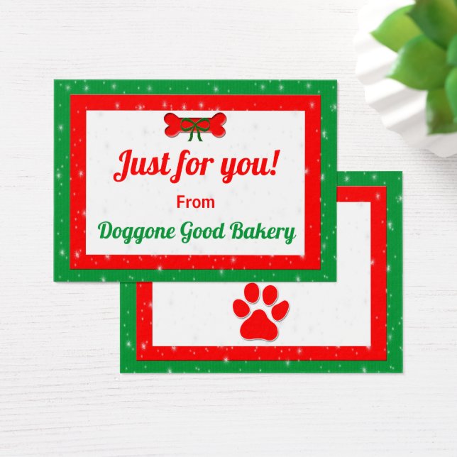 犬の骨のパーソナライズされたクリスマスプレゼント (デスク)