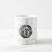 犬の骨のフォトフレーム マグカップ (中央)