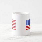 犬の骨の付いた旗 コーヒーマグカップ (中央)