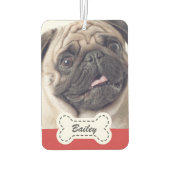 犬の骨の名前のペットの写真プレート車 カーエアーフレッシュナー (裏面)