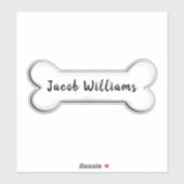 犬の骨の形 シール (シート)