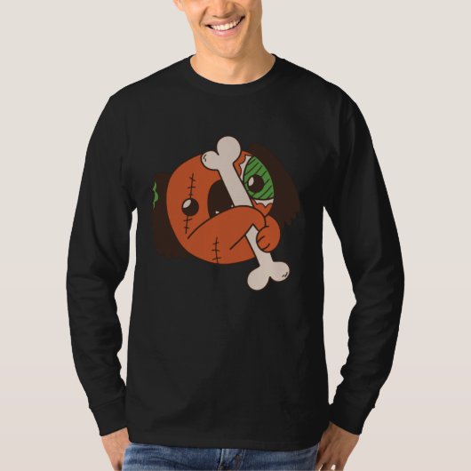 犬の骨ゾンビの死 Tシャツ (正面)