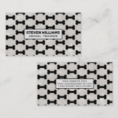 犬の骨パターン 名刺 (正面/裏面)