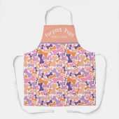 犬の骨ペットサービスエプロン エプロン (正面)