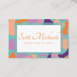 犬の骨ペットサービスビジネスカード 名刺