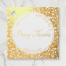 犬の骨ペットサービスフォイルメッセージカード フェイバータグ