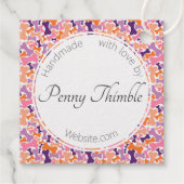 犬の骨ペットサービスフォイルメッセージカード フェイバータグ (裏面)