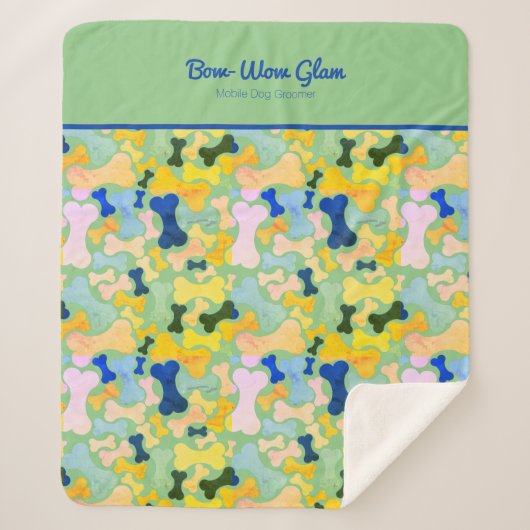 犬の骨ペットサービス シェルパブランケット (正面)