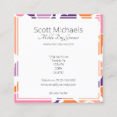 犬の骨ペットサービス スクエア名刺 (裏面)