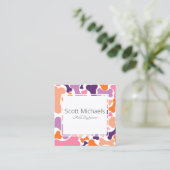 犬の骨ペットサービス スクエア名刺 (スタンド正面)