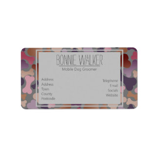 犬の骨ペットサービス ラベル