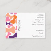 犬の骨ペットサービス 名刺 (裏面)