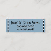 犬の骨ペットビジネス スキニー名刺 (裏面)