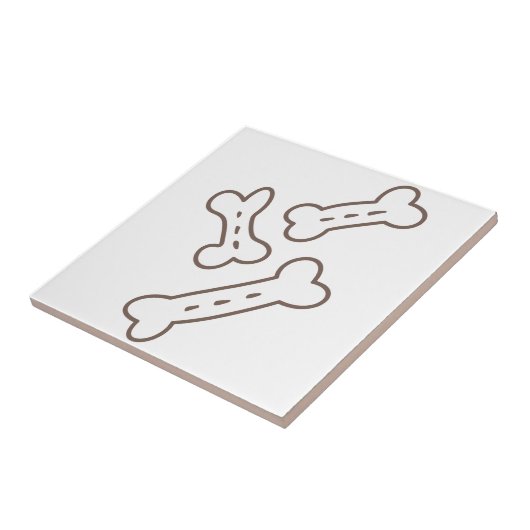 犬の骨 タイル (側面)