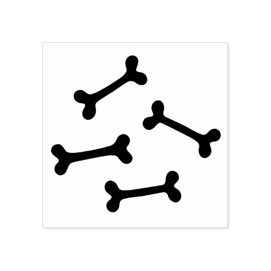 犬の骨 ラバースタンプ (インプリント)