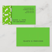 犬の骨 名刺 (正面/裏面)