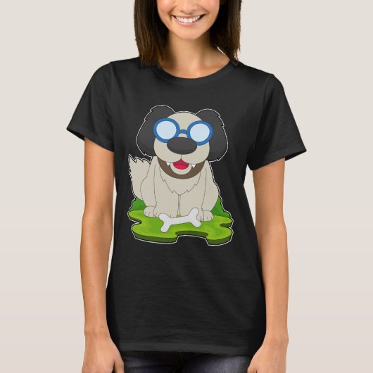 犬の骨 Tシャツ (正面)
