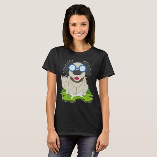 犬の骨 Tシャツ (正面フル)