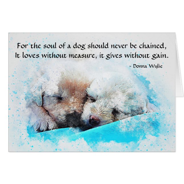 犬の魂 – 子犬 (正面横)