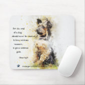 犬の魂 – 立ちヨークシャーテリア マウスパッド (マウス)