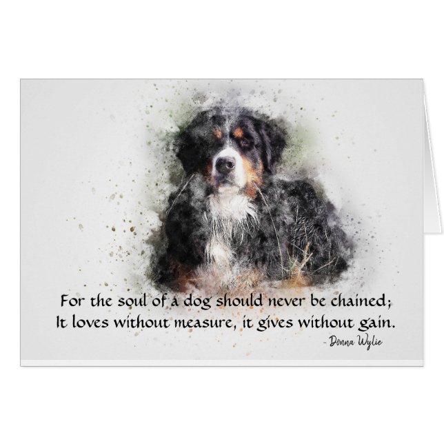 犬の魂 – Bernese Mountain Dog (正面横)
