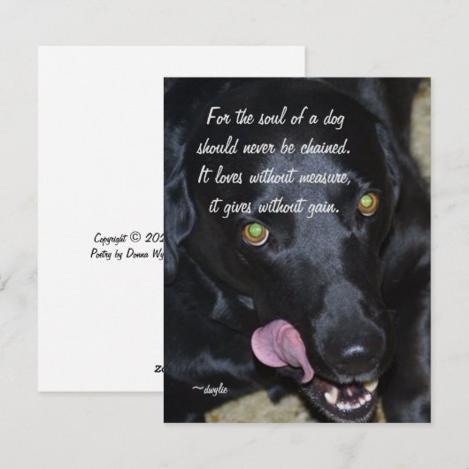 犬の魂 – Black Lab シーズンカード (正面/裏面)