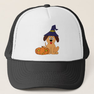 犬の魔女カボチャのハロウィーン キャップ