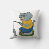 犬の魚釣りフィッシャーフィンシングロッド クッション (裏面)