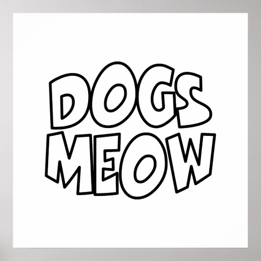 犬の鳴き声 ポスター (正面)