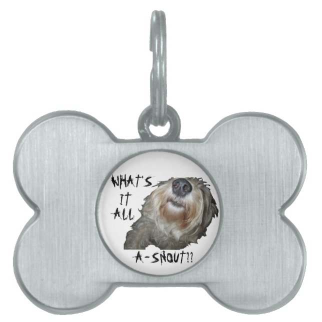 犬の鳴き声「何だ??」 ペットタグ (正面)