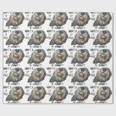 犬の鳴き声「何だ??」 ラッピングペーパー (フラット)