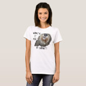 犬の鳴き声「何だ??」 Tシャツ (正面フル)
