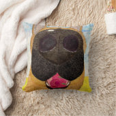 犬の鼻とラズベリーのクッション クッション (ブランケット)