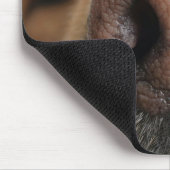 犬の鼻の極端なクローズアップ。 マウスパッド (コーナー)