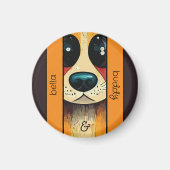 犬の鼻 マグネット (正面)