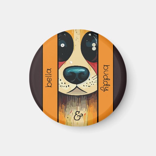 犬の鼻 マグネット (正面)