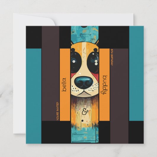 犬の鼻 招待状 (正面)