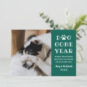 犬の1年 おもしろいグリーンペット写真 シーズンカード (スタンド正面)