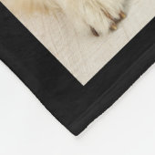 犬の15写真ホームは私たちの犬がいる場所カスタムである フリースブランケット (角)