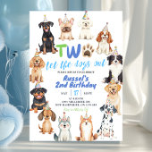 犬の2歳の誕生日 招待状
