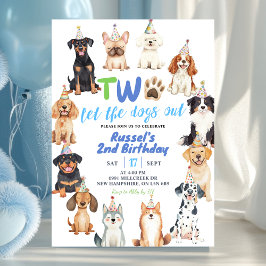 犬の2歳の誕生日 招待状