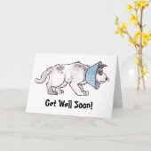 犬の"井戸"カードすぐに得て下さい カード (黄色い花)