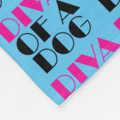 「犬のDIVA」 フリースブランケット (角)