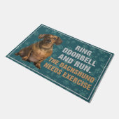 犬のDoormat -おもしろい Doormat -おもしろい引っ越し祝いパーティー ドアマット (アングル)