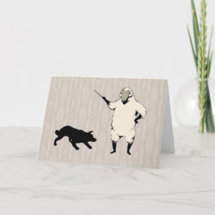 犬のHerder~AのボーダーコリーNotecard カード