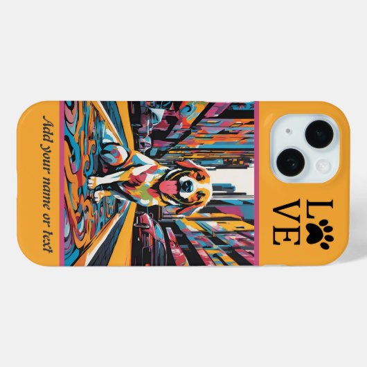 犬のiPhone/iPadケース Case-Mate iPhoneケース (裏面 (横))