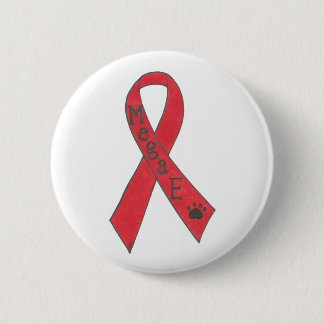 犬のMegaesophagusサポートリボンPin 缶バッジ